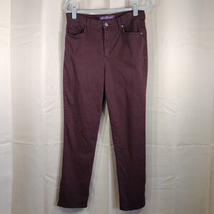 Gloria Vanderbilt Missy Amanda Casual Purple Stretchy Comfy Straight-Leg Jeans